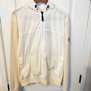 $1295 Authentic CANADA GOOSE Men's Cream Ivory Beige Sweat Hoodie Jacket Sz.XL